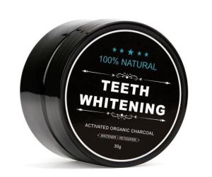 Пудра от активен кокосов въглен за избелване на зъби Teeth Whitening Natural Organic Activated Charcoal 30 гр.