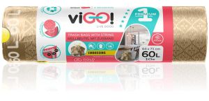 VIGO Gold Торби за смет с връзка 60 л.10 бр. 64 х 71 см