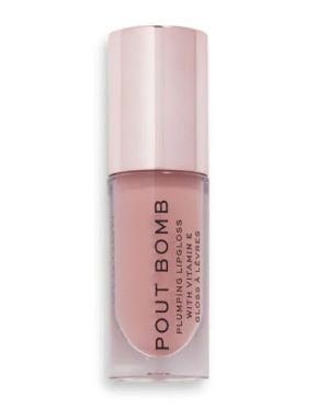 Makeup Revolution гланц за обем Pout Bomb - Doll Nude ПО ЗАЯВКА