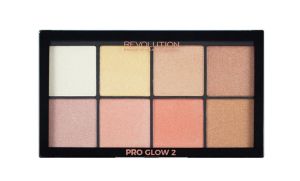  Makeup Revolution палитра хайлайтър Pro Glow 2 8 цвята ПО ЗАЯВКА
