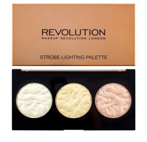  Makeup Revolution палитра хайлайтър Strobe Lighting 3 цвята ПО ЗАЯВКА